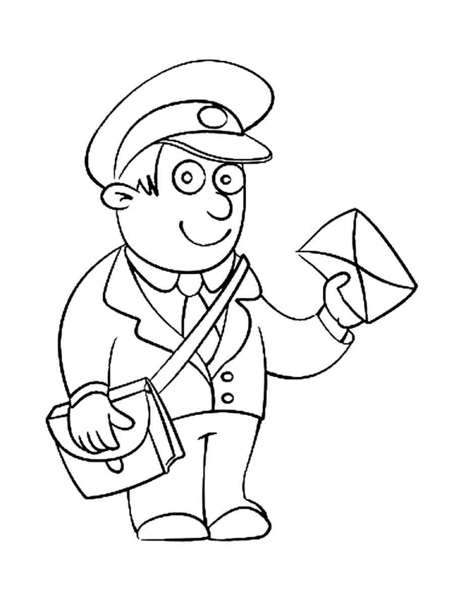 68 Mailman Coloring Pages Printable 44