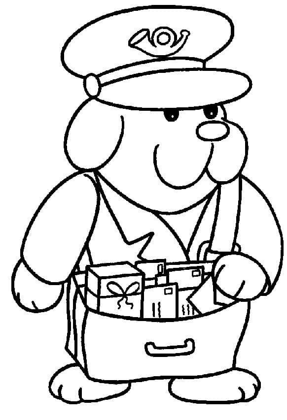 68 Mailman Coloring Pages Printable 46