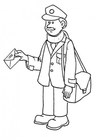 68 Mailman Coloring Pages Printable 47