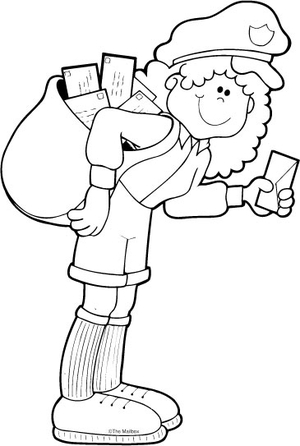 68 Mailman Coloring Pages Printable 48