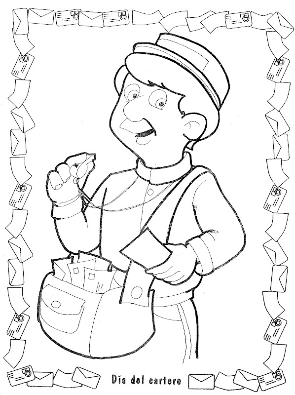 68 Mailman Coloring Pages Printable 49