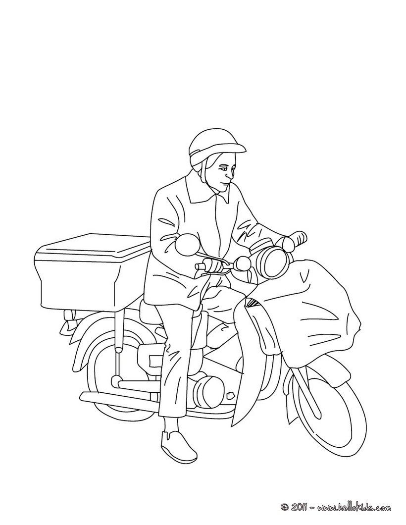 68 Mailman Coloring Pages Printable 50