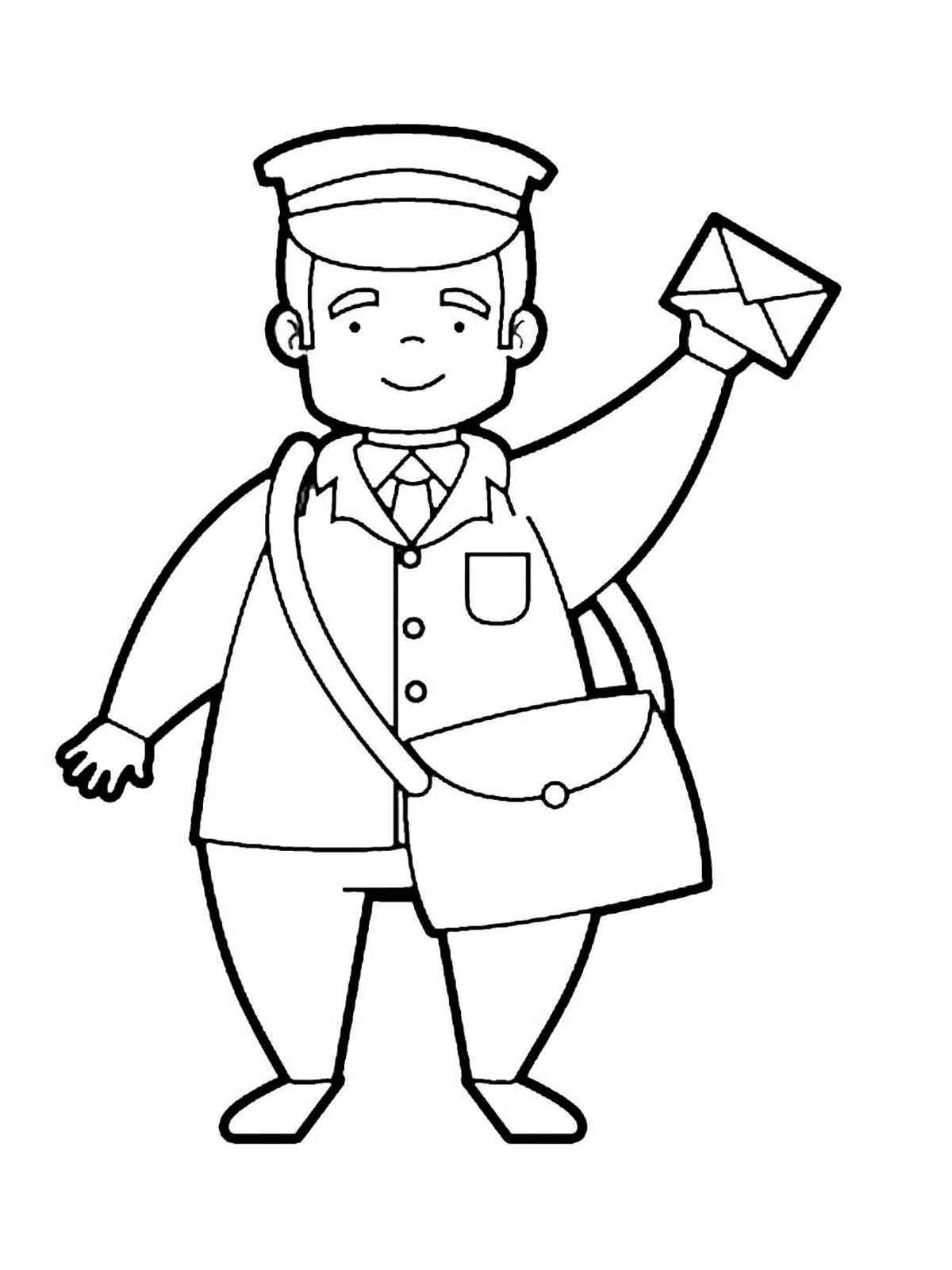 68 Mailman Coloring Pages Printable 54