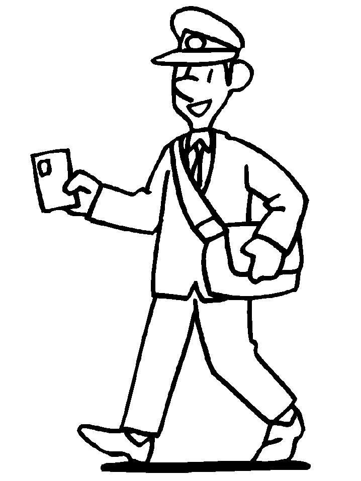 68 Mailman Coloring Pages Printable 61