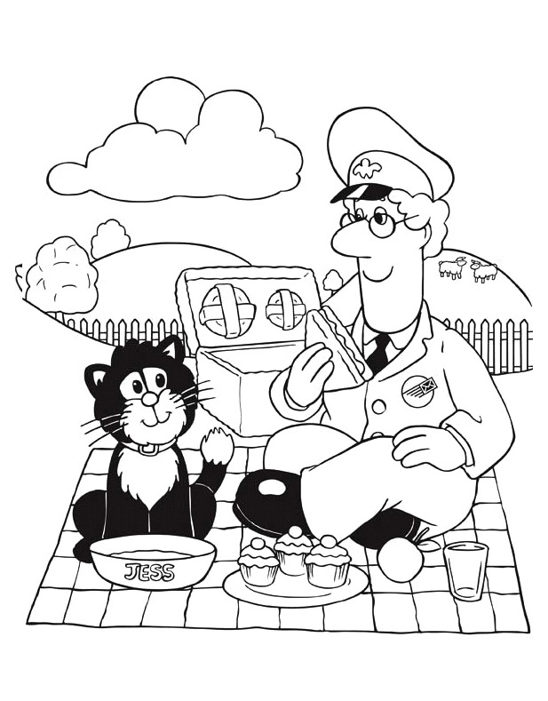 68 Mailman Coloring Pages Printable 67