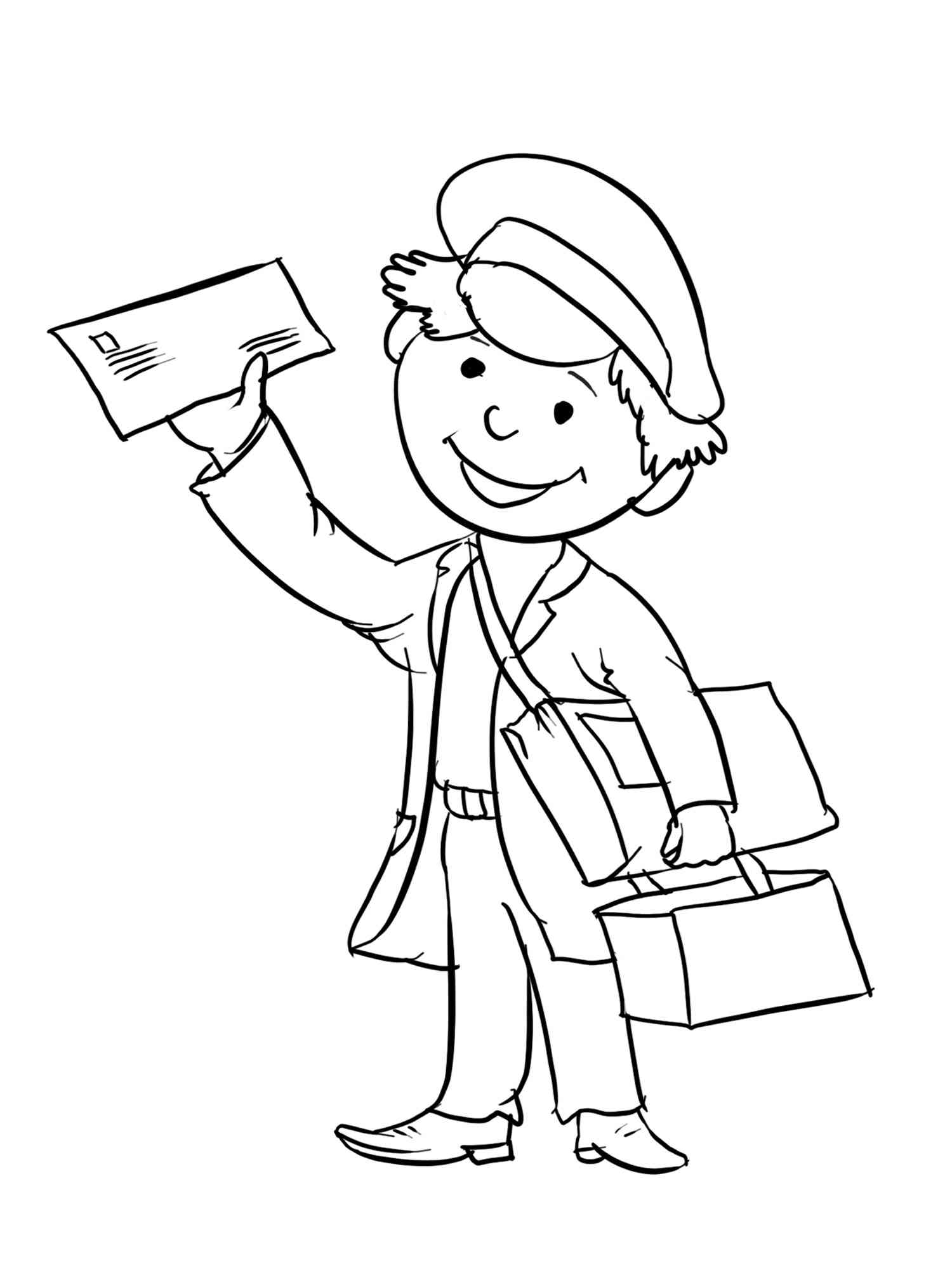 68 Mailman Coloring Pages Printable 7