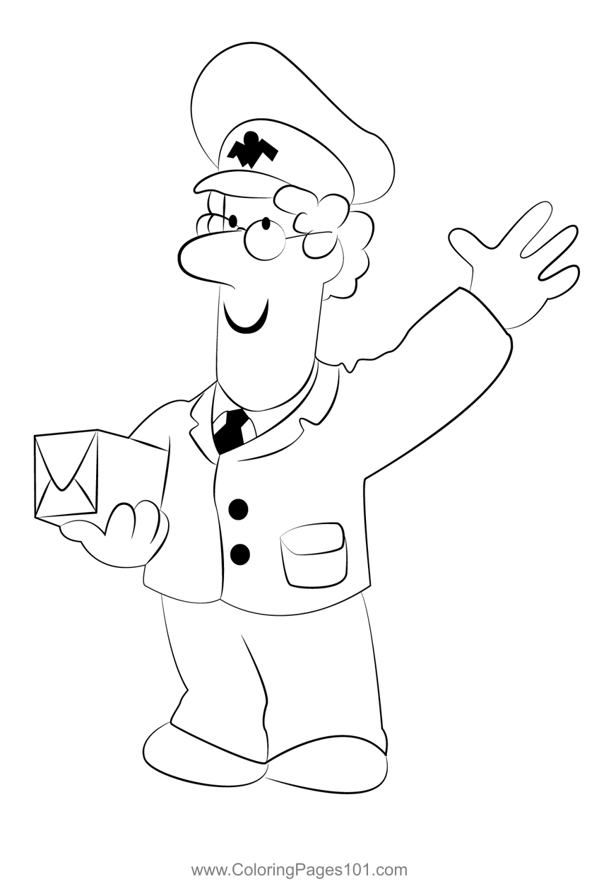 68 Mailman Coloring Pages Printable 8