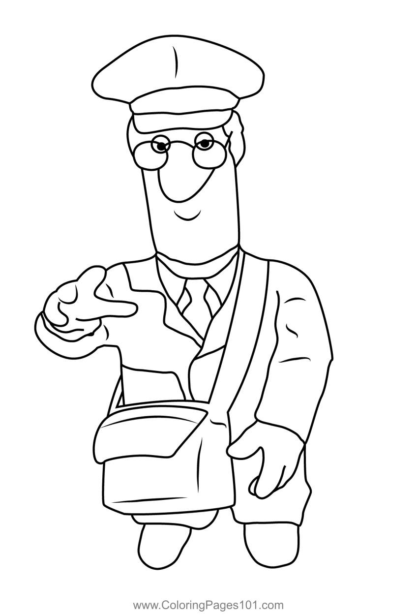 68 Mailman Coloring Pages Printable 9