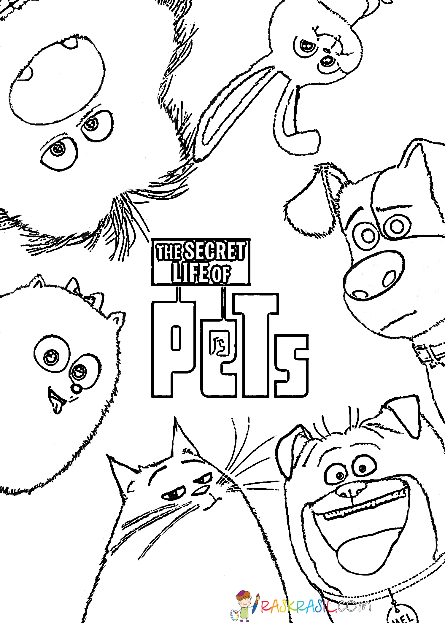 74 Pets Coloring Pages Printable 36