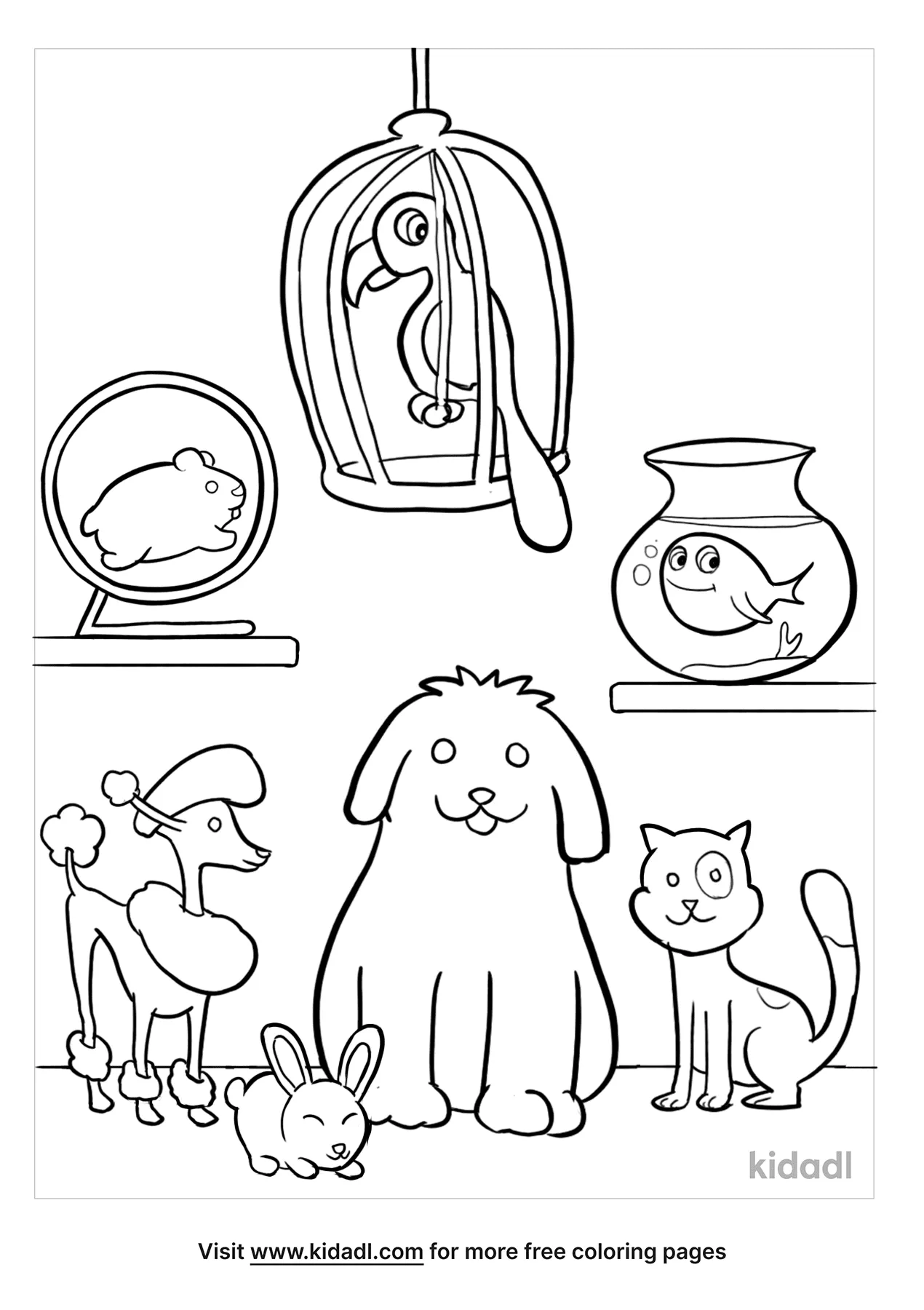 74 Pets Coloring Pages Printable 51