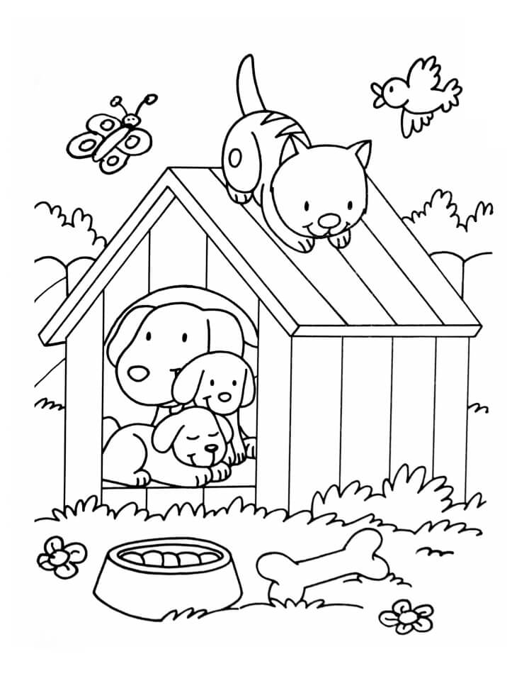 74 Pets Coloring Pages Printable 59