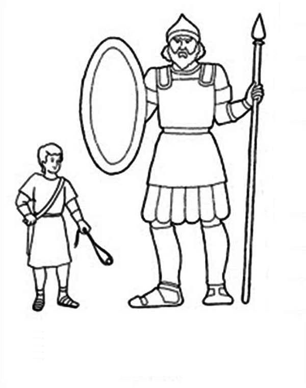 86 David and Goliath Coloring Pages Printable 16