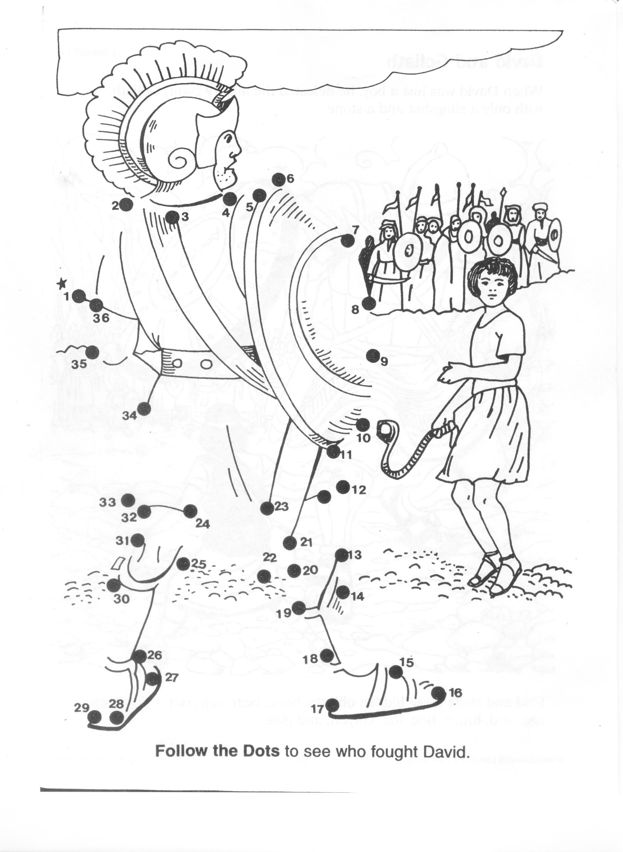 86 David and Goliath Coloring Pages Printable 19