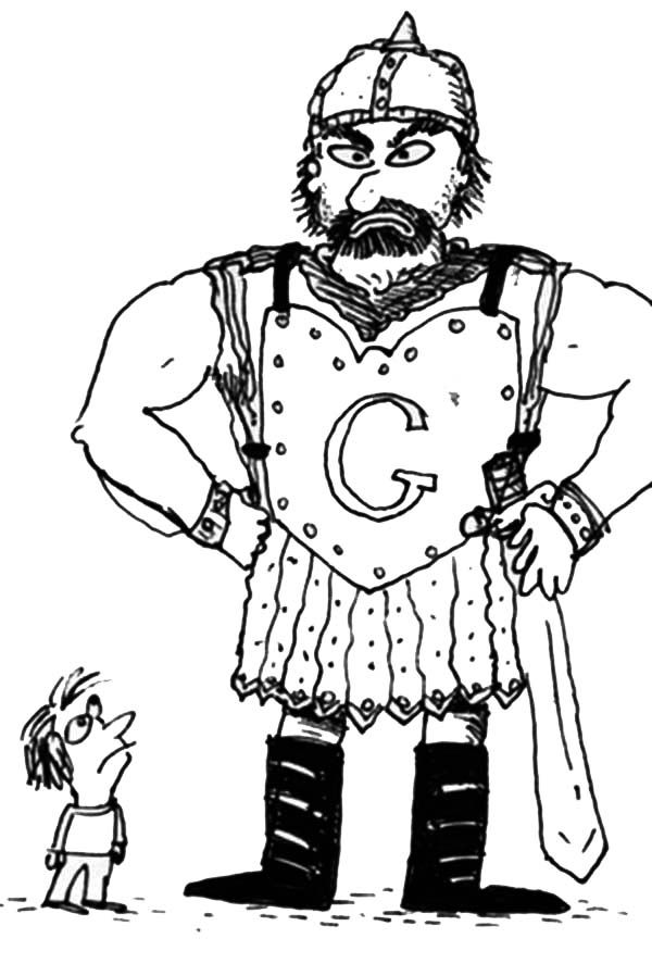 86 David and Goliath Coloring Pages Printable 27