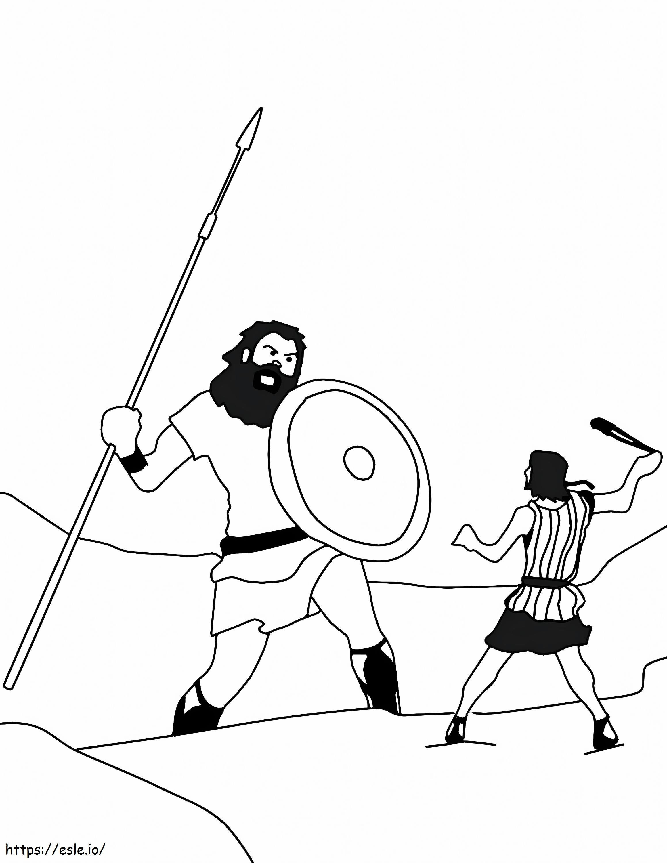 86 David and Goliath Coloring Pages Printable 28