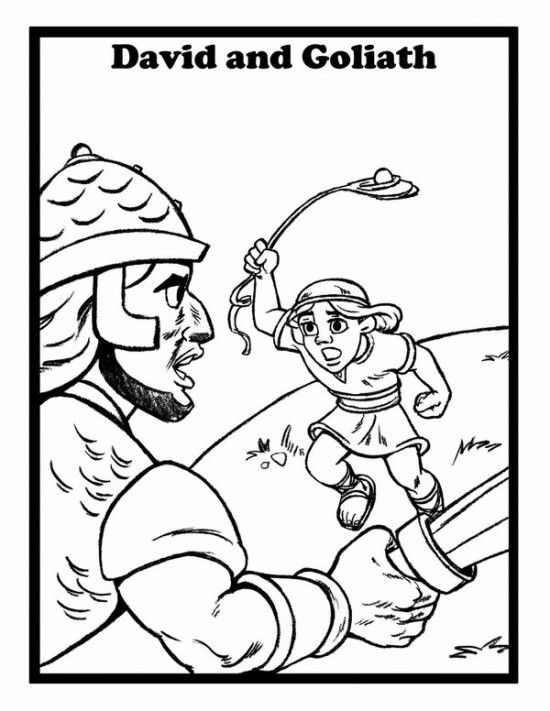 86 David and Goliath Coloring Pages Printable 4