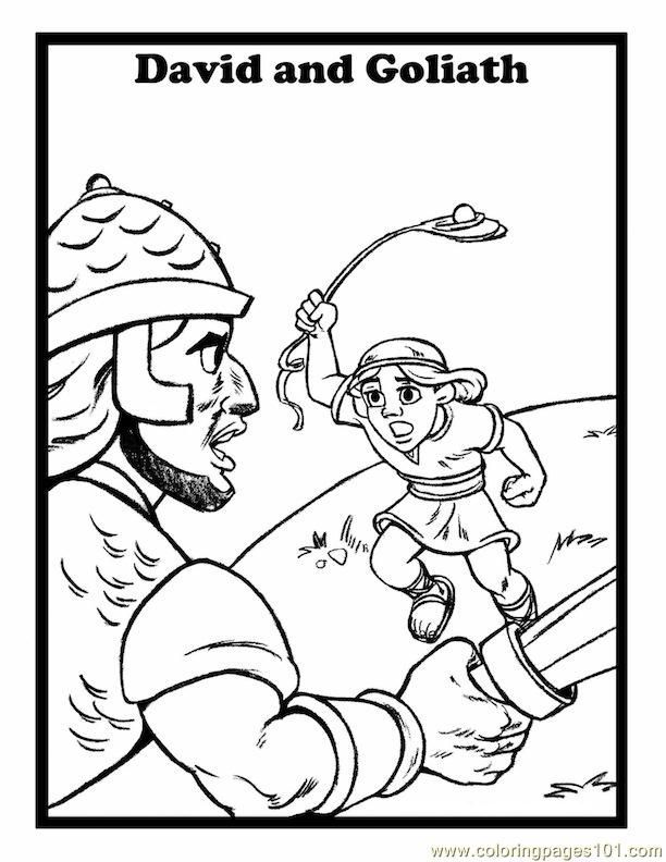 86 David and Goliath Coloring Pages Printable 45