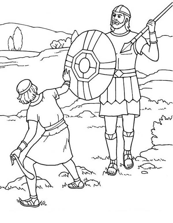 86 David and Goliath Coloring Pages Printable 54