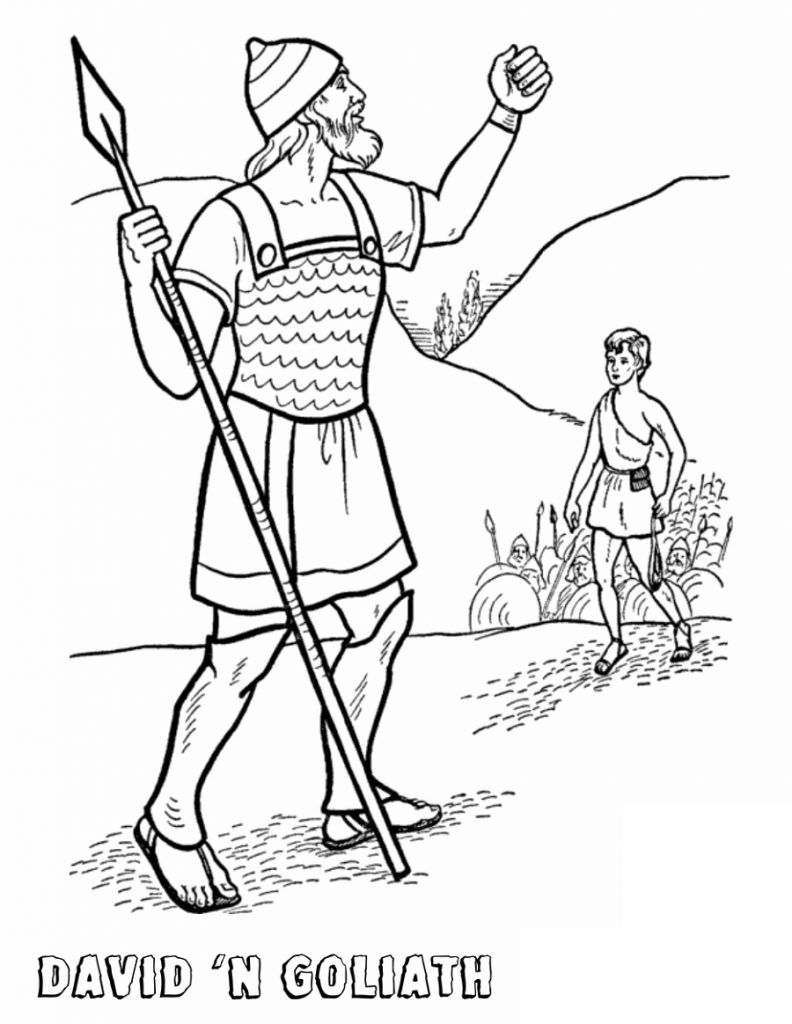 86 David and Goliath Coloring Pages Printable 59