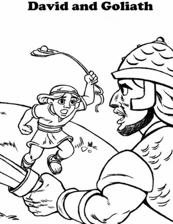 86 David and Goliath Coloring Pages Printable 74