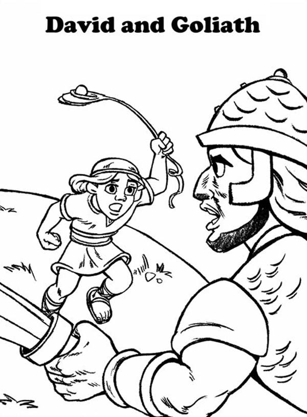 86 David and Goliath Coloring Pages Printable 81