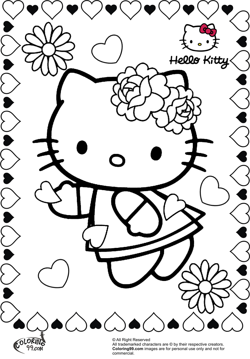 89 Hello Kitty and Friends Coloring Pages Printable 1