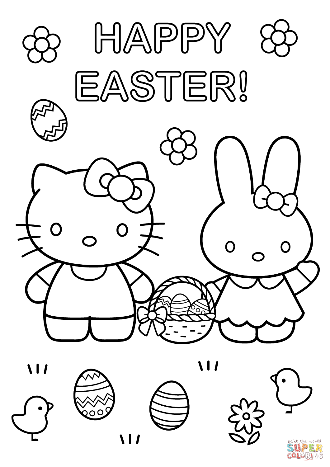 89 Hello Kitty and Friends Coloring Pages Printable 20