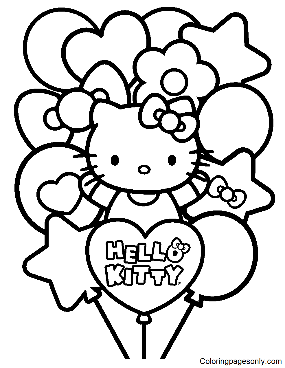 89 Hello Kitty and Friends Coloring Pages Printable 3