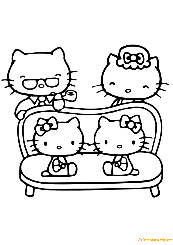 89 Hello Kitty and Friends Coloring Pages Printable 37