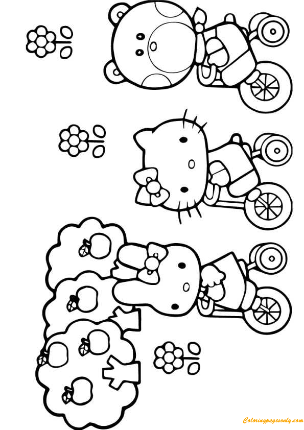 89 Hello Kitty and Friends Coloring Pages Printable 45