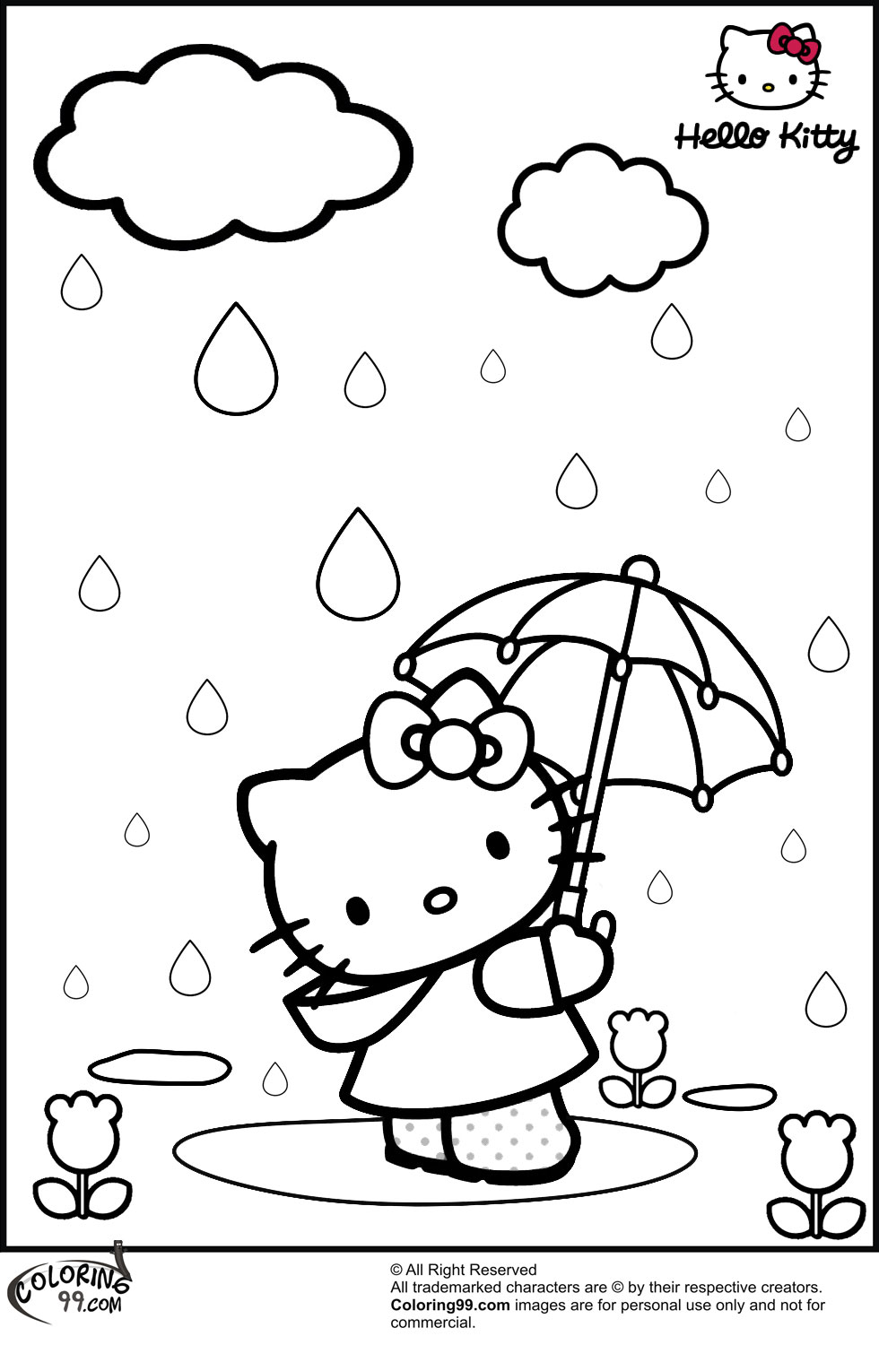 89 Hello Kitty and Friends Coloring Pages Printable 55