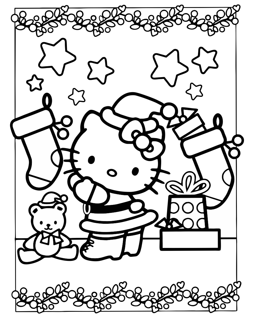 89 Hello Kitty and Friends Coloring Pages Printable 6