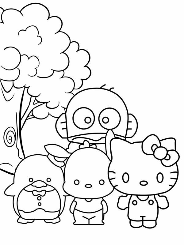 89 Hello Kitty and Friends Coloring Pages Printable 62