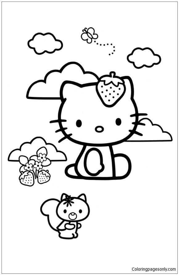 89 Hello Kitty and Friends Coloring Pages Printable 68