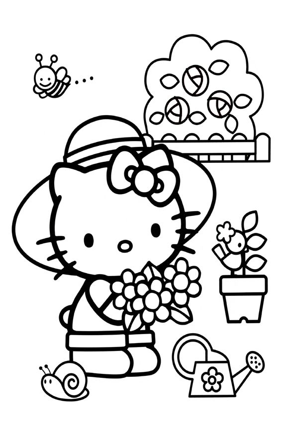 89 Hello Kitty and Friends Coloring Pages Printable 74