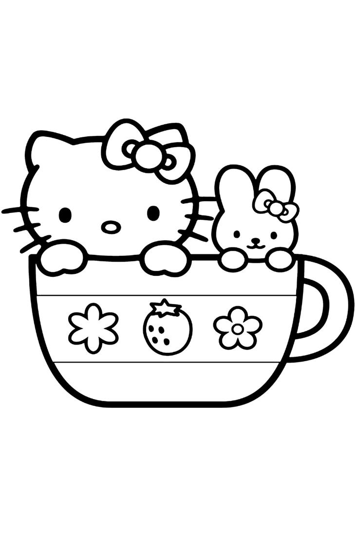 89 Hello Kitty and Friends Coloring Pages Printable 76