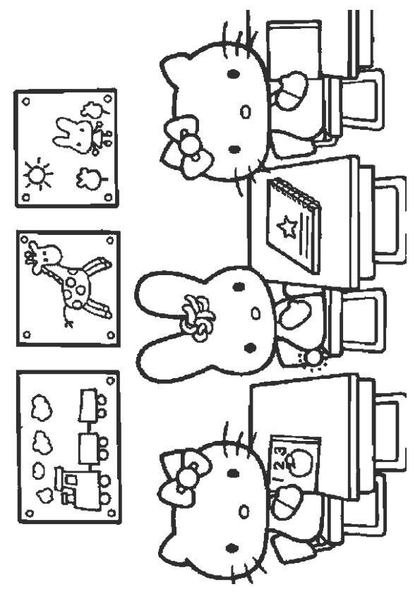 89 Hello Kitty and Friends Coloring Pages Printable 8