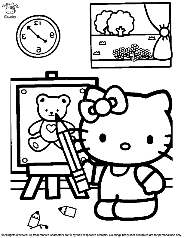 89 Hello Kitty and Friends Coloring Pages Printable 82