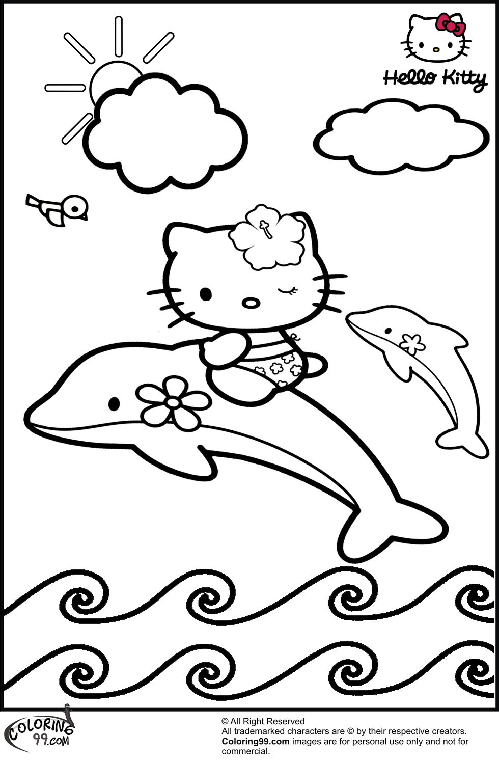 89 Hello Kitty and Friends Coloring Pages Printable 83