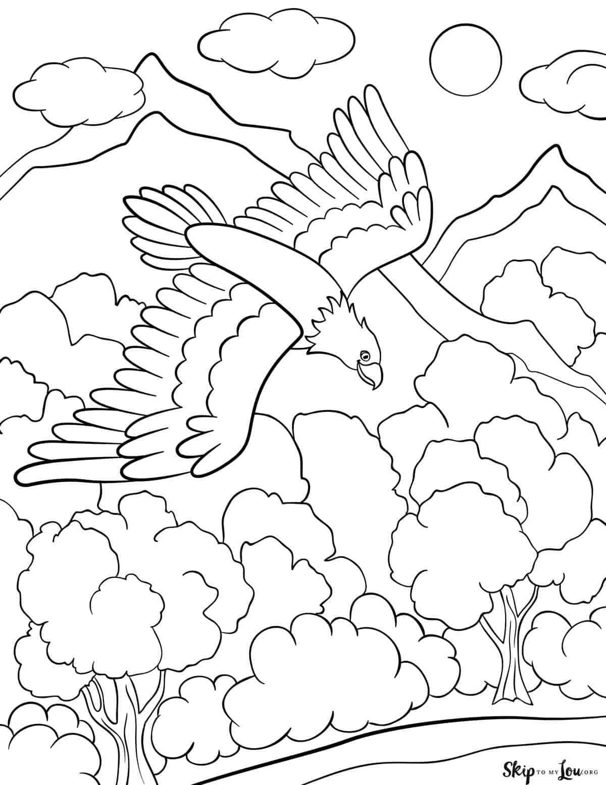 92 Free Bald Eagle Coloring Pages for Kids Printable 56