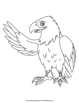 92 Free Bald Eagle Coloring Pages for Kids Printable 92