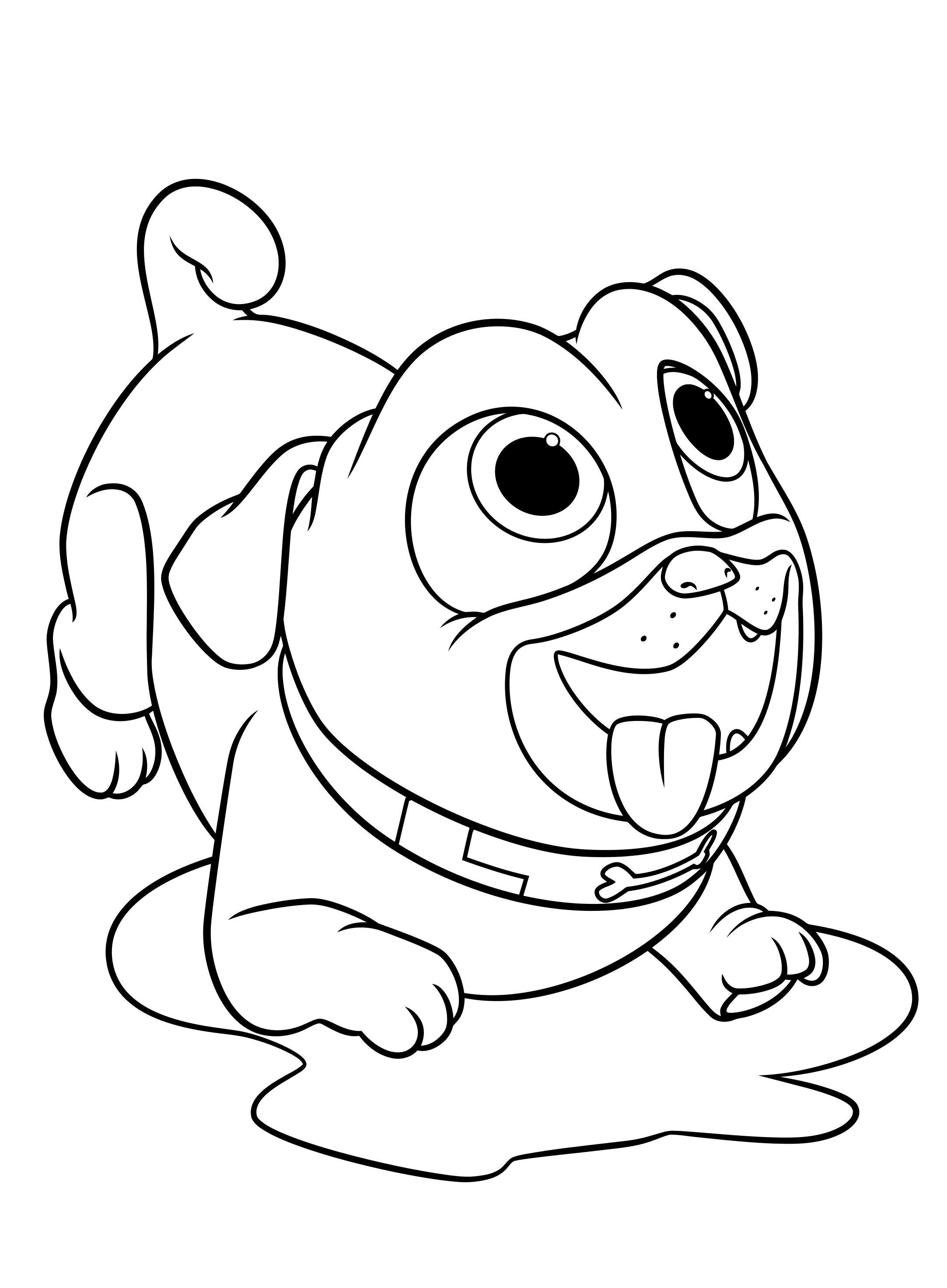 Adorable Puppy Coloring Pages Printable 16