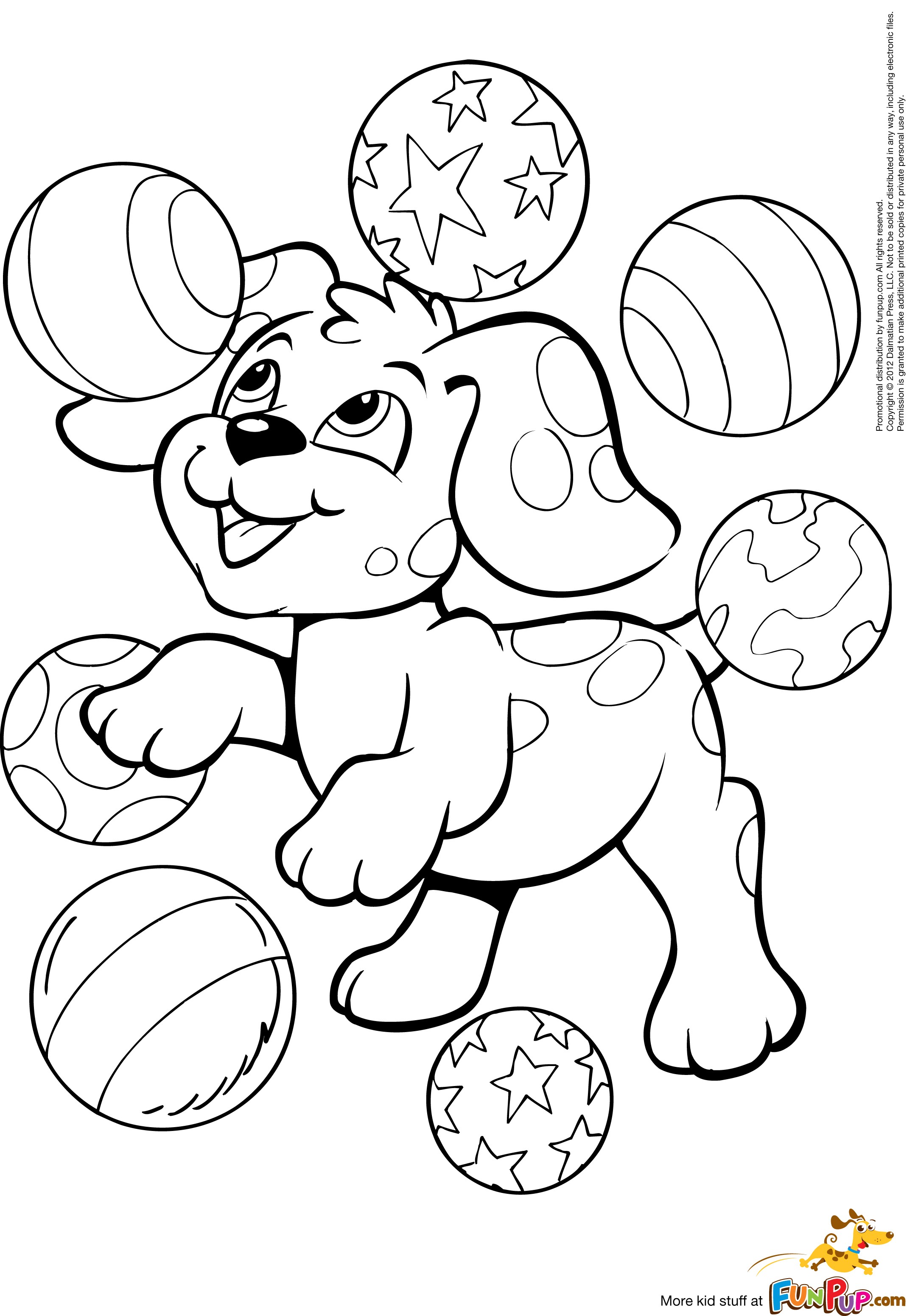 Adorable Puppy Coloring Pages Printable 2