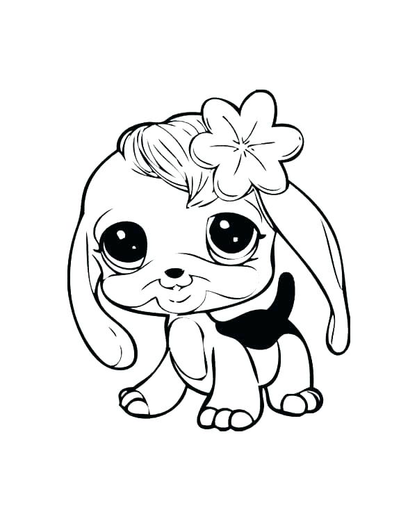 Adorable Puppy Coloring Pages Printable 35