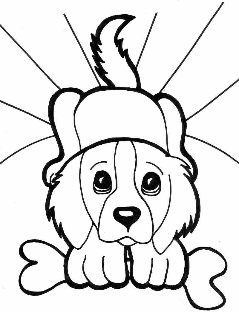 Adorable Puppy Coloring Pages Printable 7