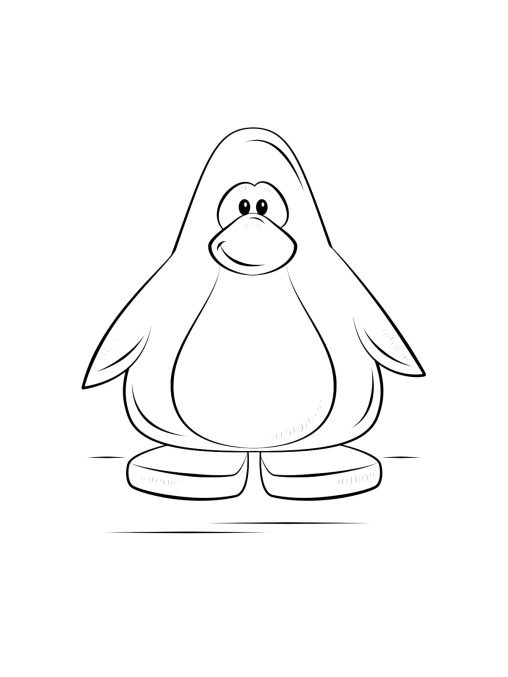 Charming Penguin Coloring Pages Printable 10