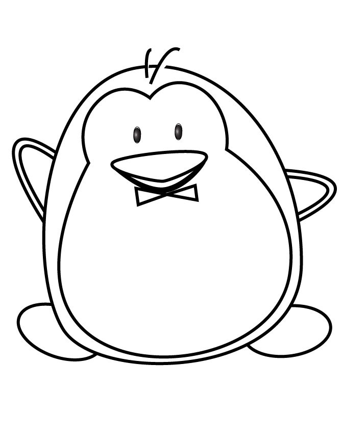 Charming Penguin Coloring Pages Printable 12