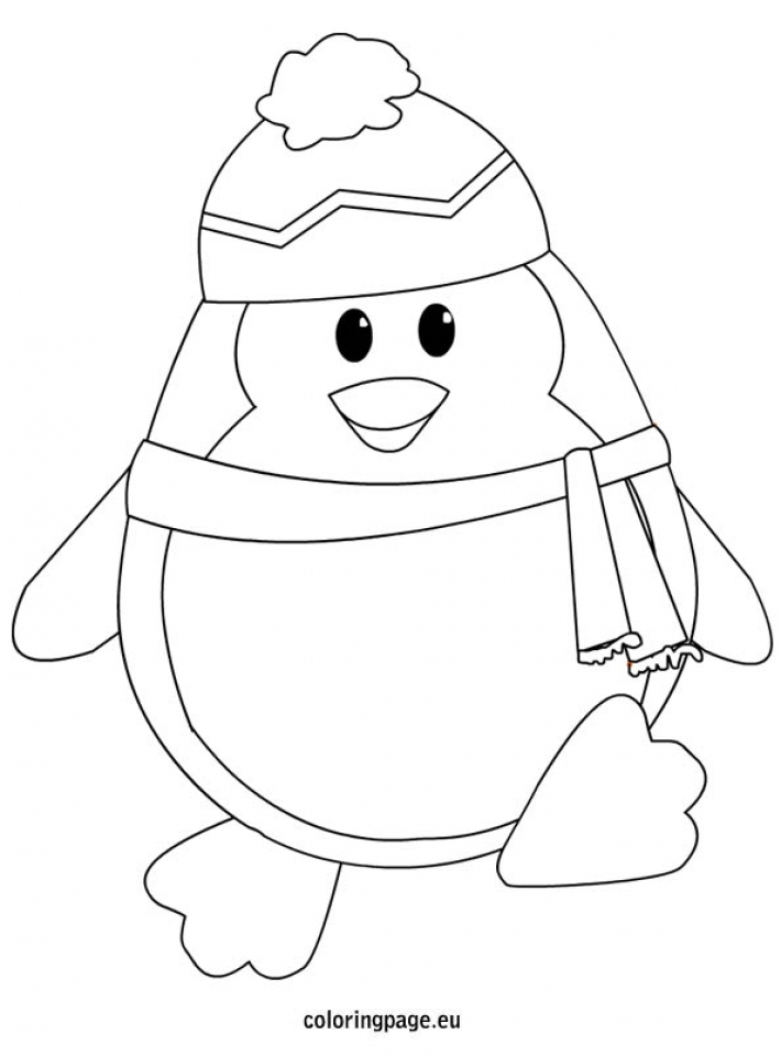 Charming Penguin Coloring Pages Printable 18