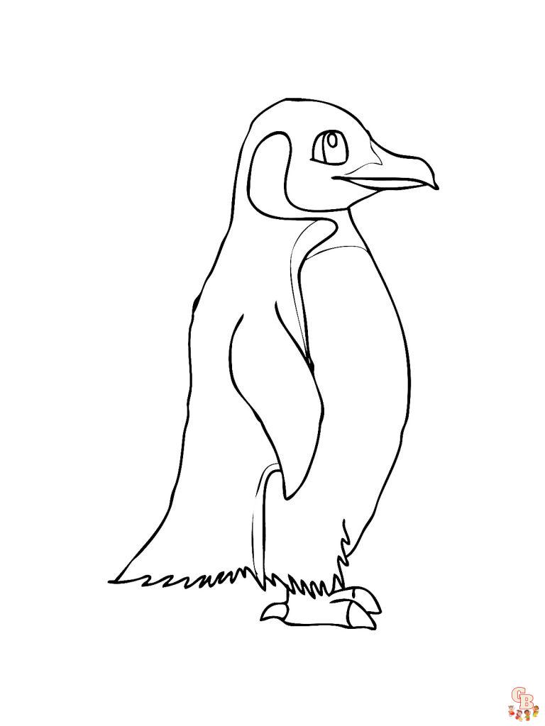 Charming Penguin Coloring Pages Printable 19