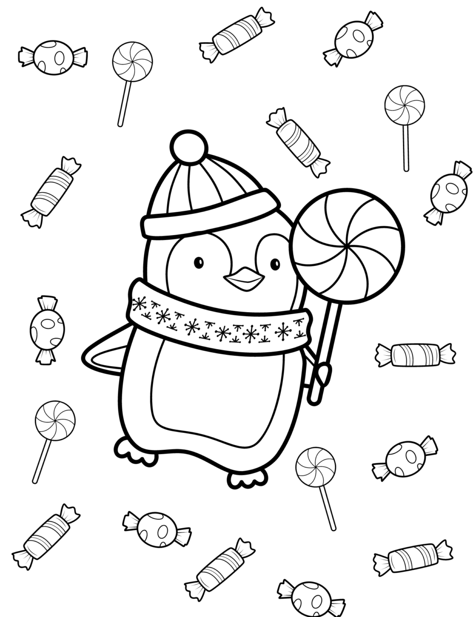 Charming Penguin Coloring Pages Printable 23